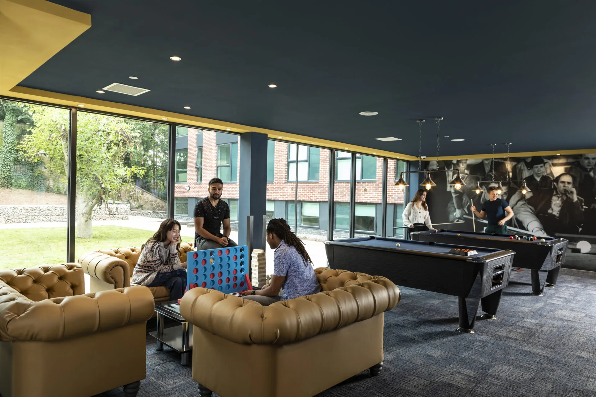 Students playing games at Study Inn student accommodation