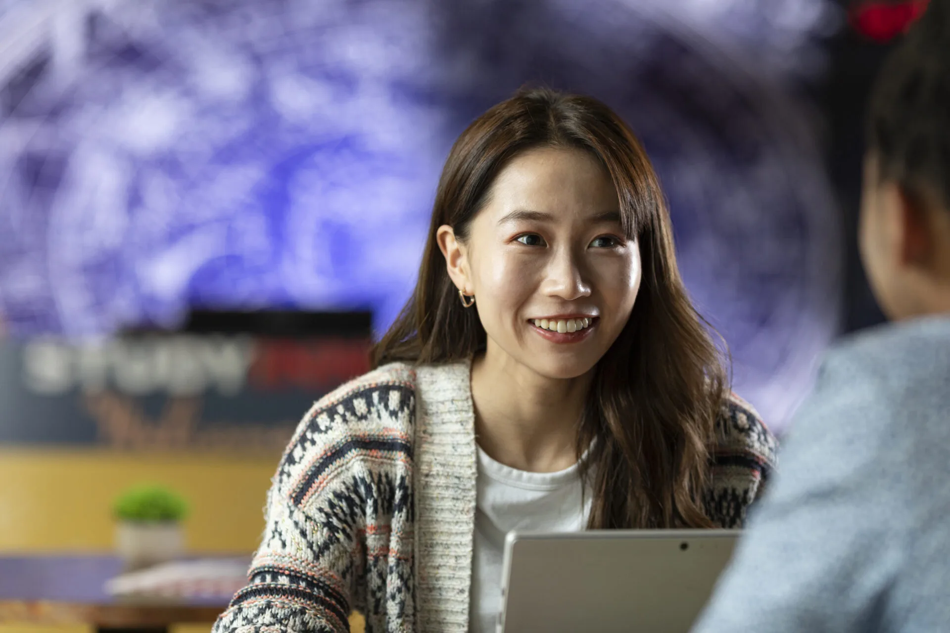 Student studying at the study room at Study Inn student accommodation.