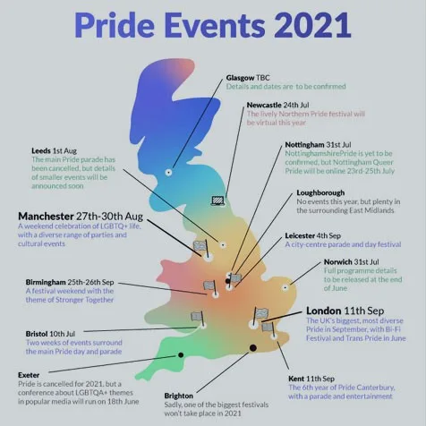 List of Pride events 2021