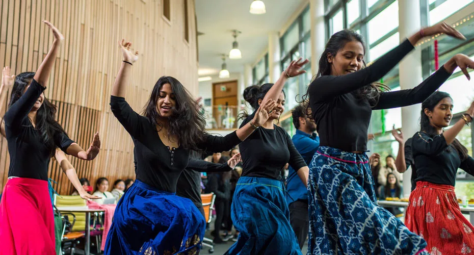 Exeter student society dancing presentation